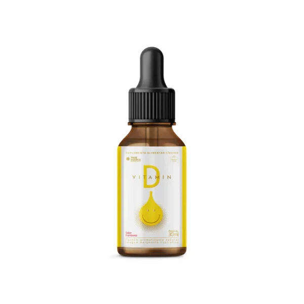 Vitamin D Líquido 30 ml - Sabor Framboesa