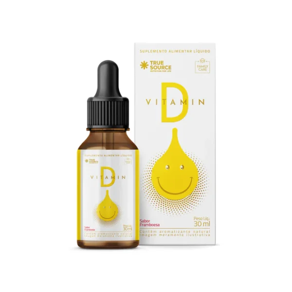 Vitamin D Líquido 30 ml - Sabor Framboesa - Imagem 2